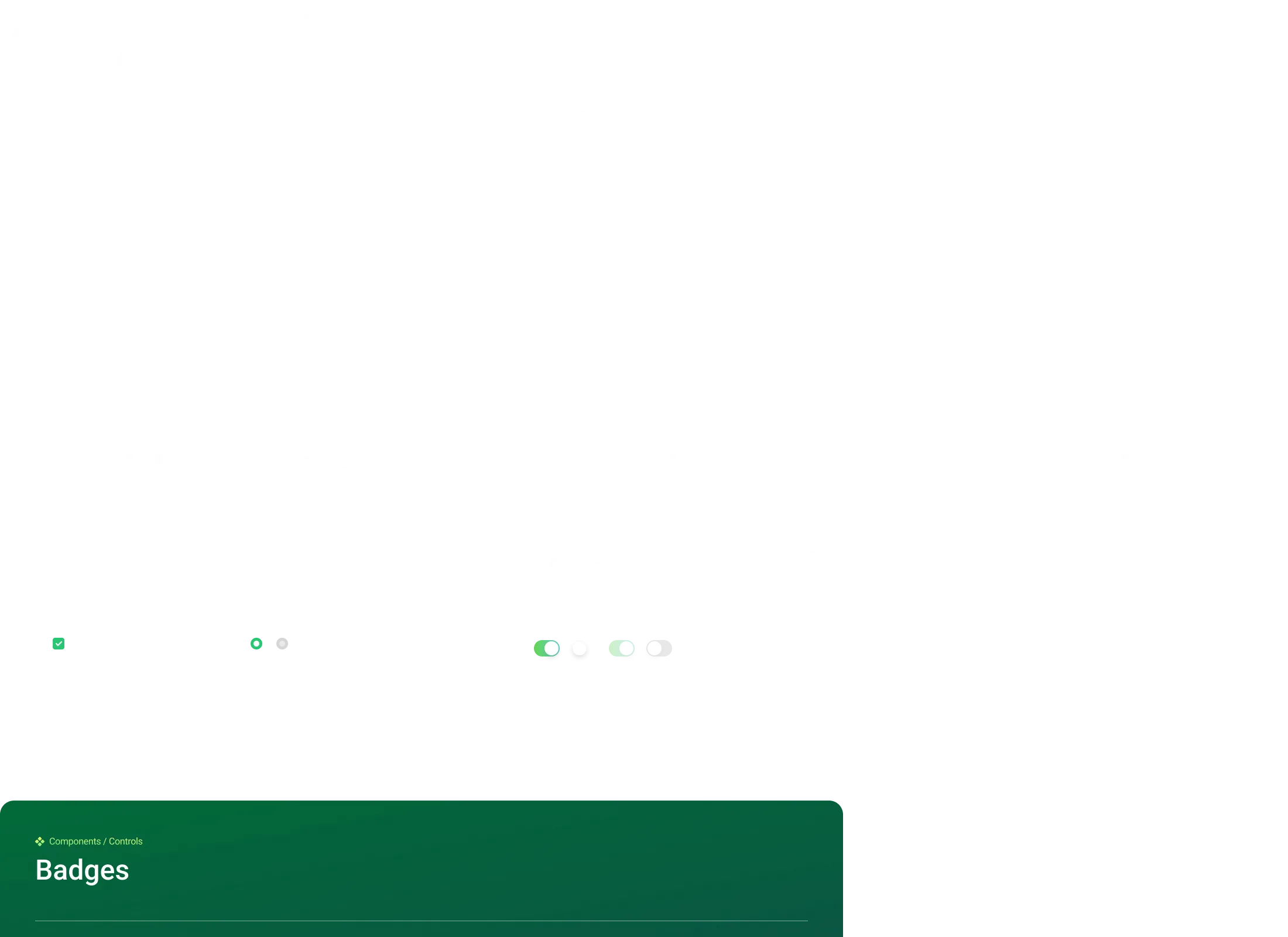 Plasma: Switch, Checkbox, Radio, Suggestion — контролы